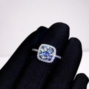 2ct Round Cut Diamond Halo Engagement Ring-Evani Naomi Jewelry