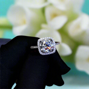 2ct Round Cut Diamond Halo Engagement Ring-Evani Naomi Jewelry