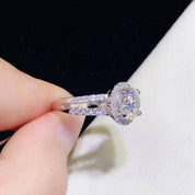 2ct Round Cut Split Shank Diamond Engagement Ring-Evani Naomi Jewelry
