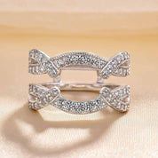 3.0 Ct Halo Radiant Cut Insert Ring Set-Evani Naomi Jewelry