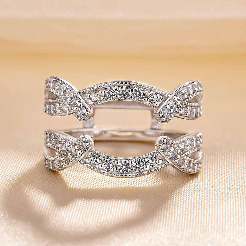 3.0 Ct Halo Radiant Cut Insert Ring Set-Evani Naomi Jewelry