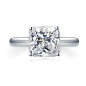 3.0 Ct Princess Cut Diamond Classic Solitaire Engagement Ring-Evani Naomi Jewelry