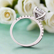 3.0 ct Cushion Cut Diamond Engagement Ring-Evani Naomi Jewelry