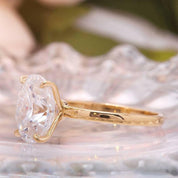 3.0 ct Oval Cut 14k Gold Engagement Ring-Evani Naomi Jewelry