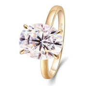 3.0 ct Oval Cut 14k Gold Engagement Ring-Evani Naomi Jewelry