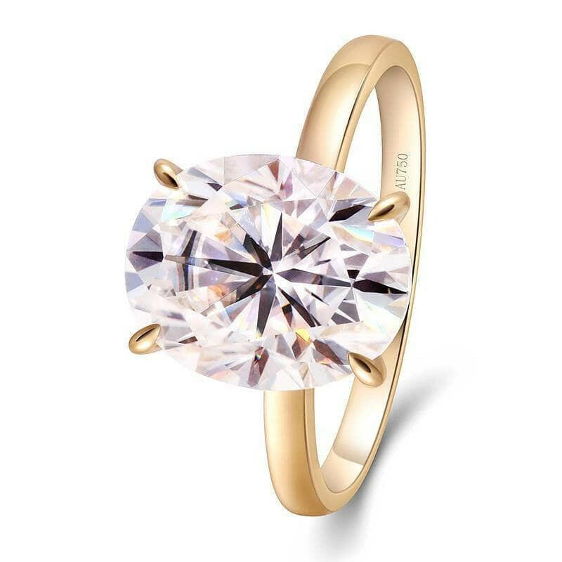 3.0 ct Oval Cut 14k Gold Engagement Ring-Evani Naomi Jewelry