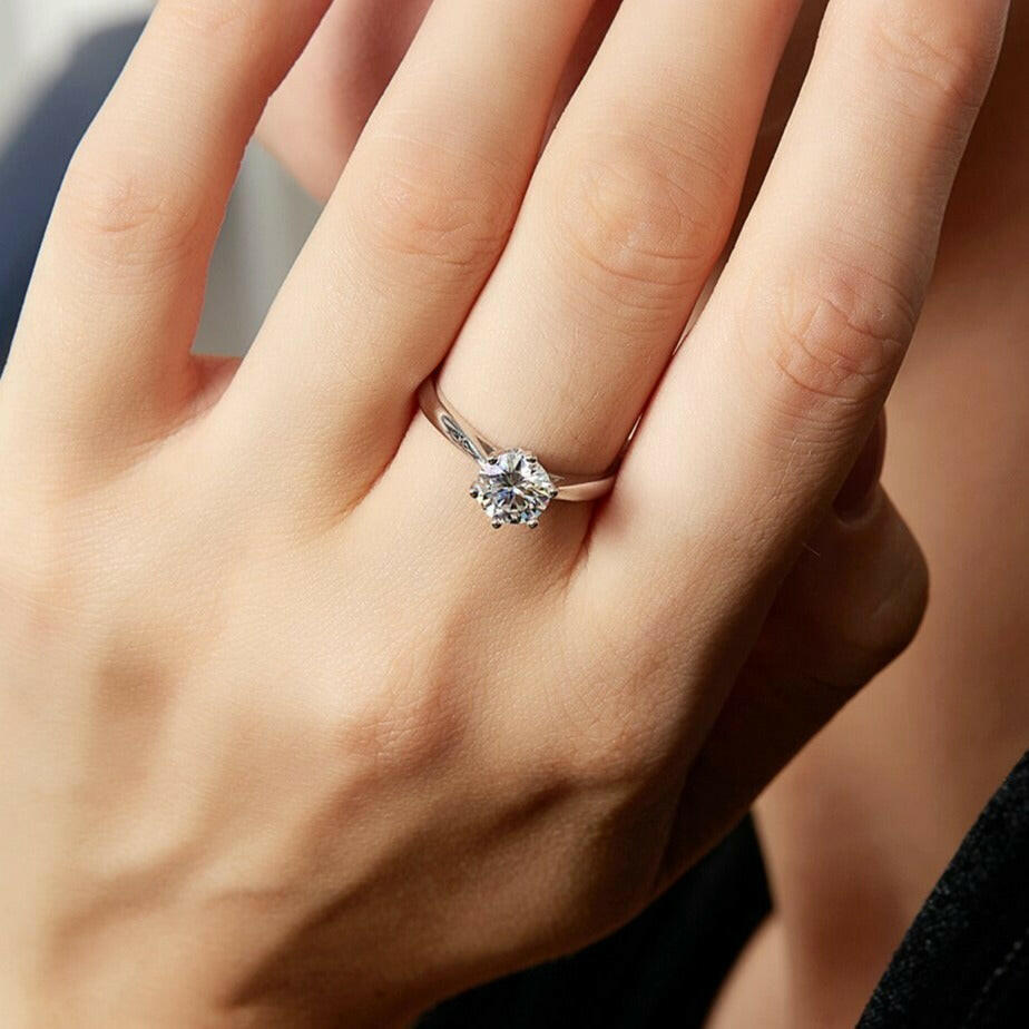 3.00 ct Classic Diamond Solitaire Engagement Ring-Evani Naomi Jewelry