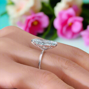 3.0ct Marquise Brilliant Cut Diamond Halo Engagement Ring-Evani Naomi Jewelry