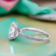 3.5 Ct Oval Cut Diamond Engagement Ring-Evani Naomi Jewelry