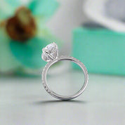 3.5 Ct Oval Cut Diamond Engagement Ring-Evani Naomi Jewelry