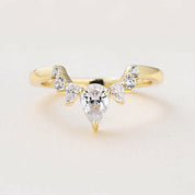 3.5 ct Oval Cut Solitaire Yellow Gold Wedding Set-Evani Naomi Jewelry