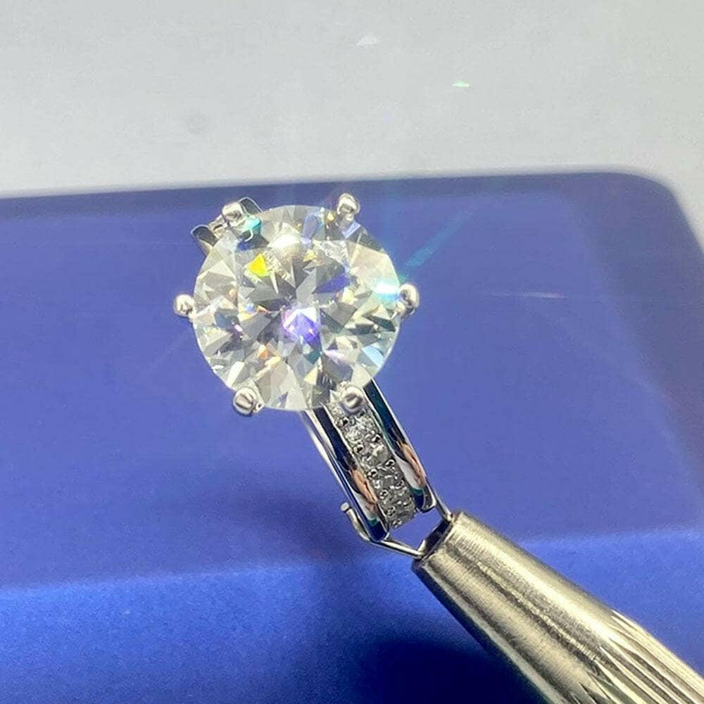 3ct High Crown Diamond Wedding Ring-Evani Naomi Jewelry