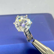 3ct High Crown Diamond Wedding Ring-Evani Naomi Jewelry