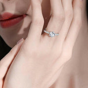 3ct Round Brilliant Diamond Engagement Ring-Evani Naomi Jewelry