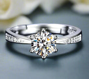 3ct Round Brilliant Diamond Engagement Ring-Evani Naomi Jewelry