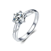 3ct Round Diamond Solitaire Engagement Ring-Evani Naomi Jewelry