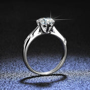 3ct Round Diamond Solitaire Engagement Ring-Evani Naomi Jewelry