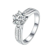 3ct Round Diamond Wedding Ring-Evani Naomi Jewelry