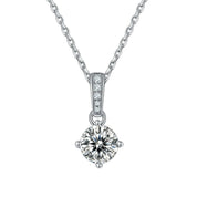 4-Prong Round Diamond Solitaire Jewelry Set-Evani Naomi Jewelry