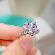 5.0 Ct Round Cut Diamond Engagement Ring-Evani Naomi Jewelry