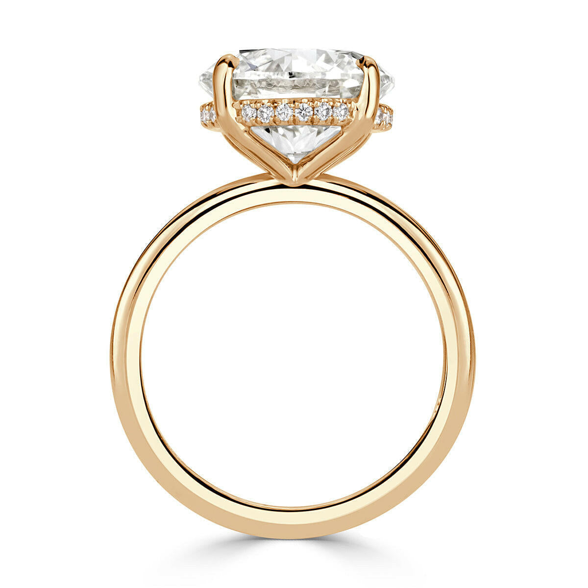 5.00 Ct Round Brilliant Cut Diamond Engagement Ring-Evani Naomi Jewelry