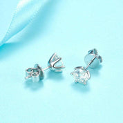 6 Claws Round 2.0 ct Diamond Stud Earrings-Evani Naomi Jewelry