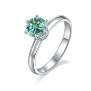 6 Prong Round 1.00 ct Diamond Engagement Ring-Evani Naomi Jewelry