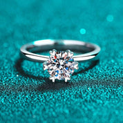 6.5mm Round 1ct Diamond Wedding Ring-Evani Naomi Jewelry