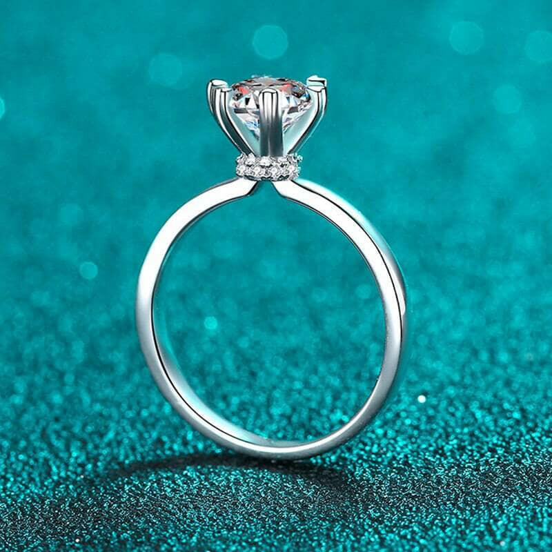 6.5mm Round 1ct Diamond Wedding Ring-Evani Naomi Jewelry