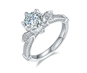 Antique Style 1.00 ct Diamond Engagement Ring-Evani Naomi Jewelry