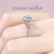 Antique Style 1.00 ct Diamond Engagement Ring-Evani Naomi Jewelry