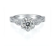 Antique Style 1.00 ct Diamond Engagement Ring-Evani Naomi Jewelry