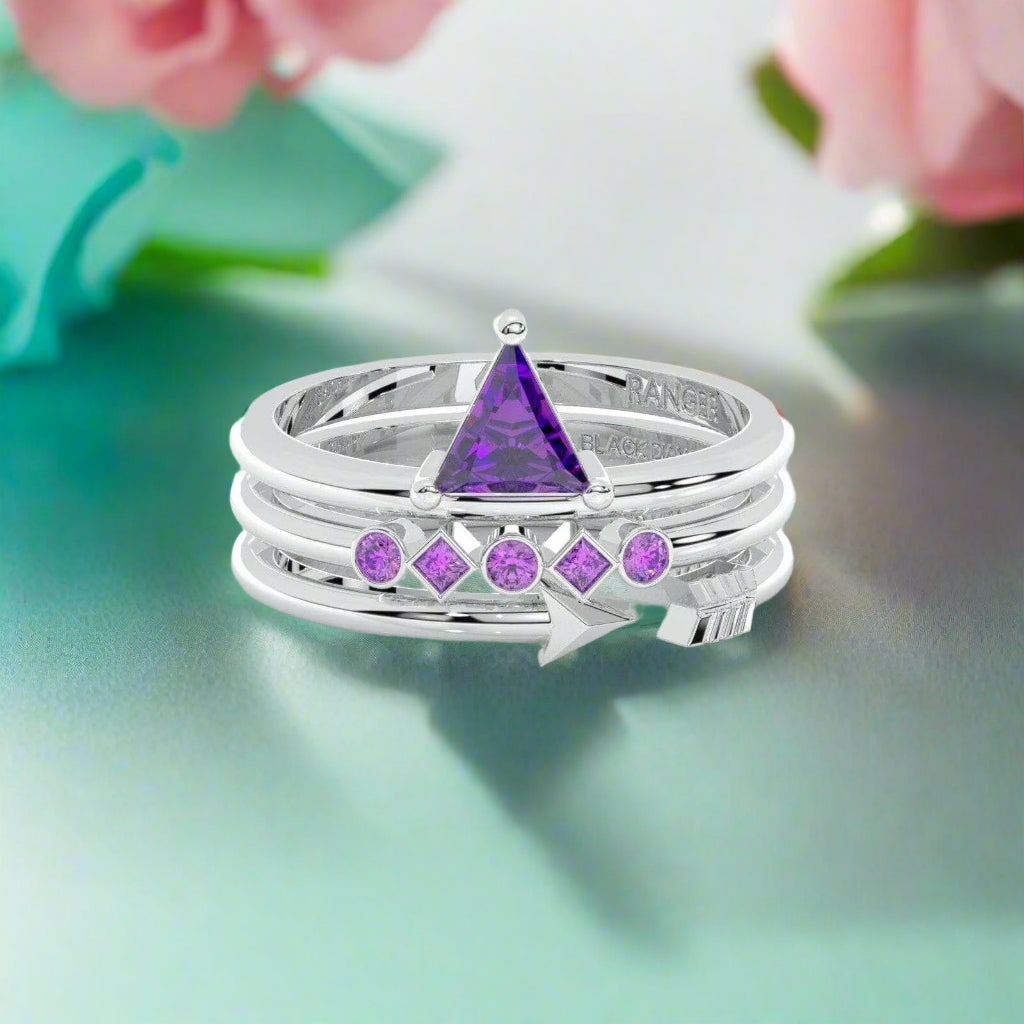 Archers and Rangers Ring Set- Video Game Inspired Rings in 14k Yellow Gold-Evani Naomi Jewelry