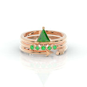Archers and Rangers Ring Set- Video Game Inspired Rings in 14k Yellow Gold-Evani Naomi Jewelry