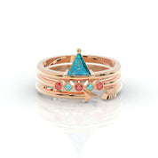 Archers and Rangers Ring Set- Video Game Inspired Rings in 14k Yellow Gold-Evani Naomi Jewelry
