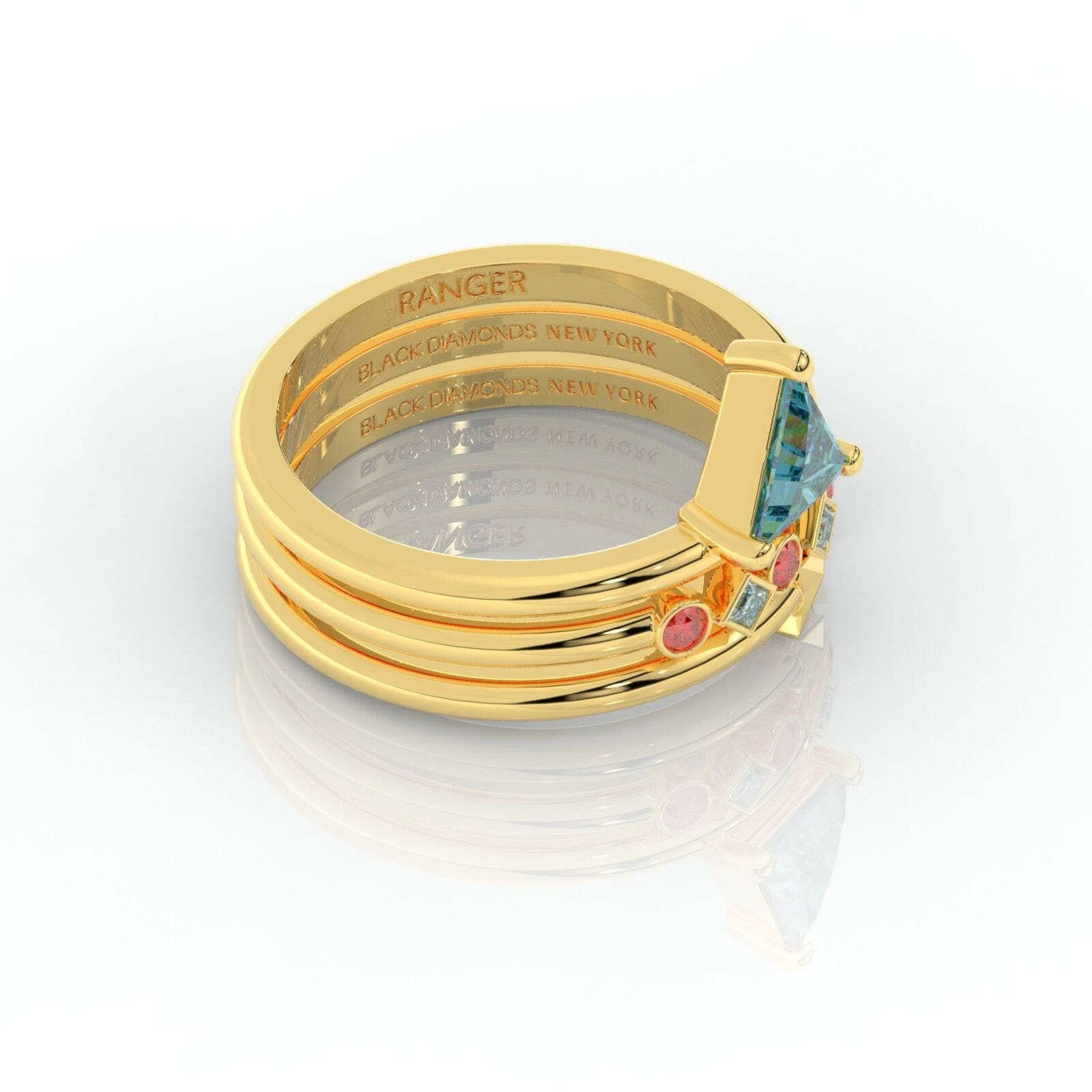 Archers and Rangers Ring Set- Video Game Inspired Rings in 14k Yellow Gold-Evani Naomi Jewelry