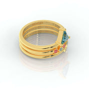 Archers and Rangers Ring Set- Video Game Inspired Rings in 14k Yellow Gold-Evani Naomi Jewelry