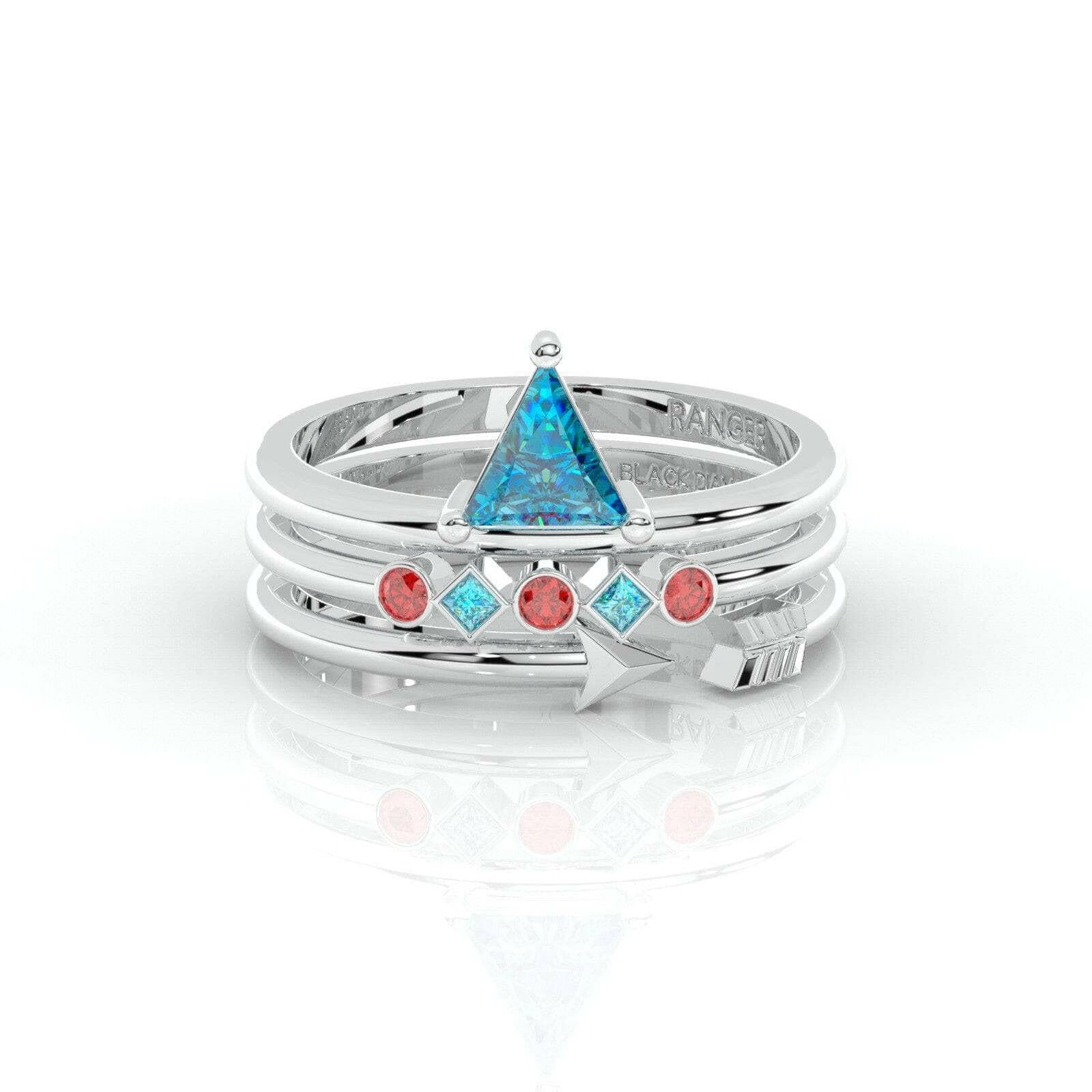 Archers and Rangers Ring Set- Video Game Inspired Rings in 14k Yellow Gold-Evani Naomi Jewelry