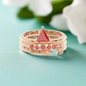 Archers and Rangers Ring Set- Video Game Inspired Rings in 14k Yellow Gold-Evani Naomi Jewelry