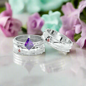 Assasin's Promise Ring Set (Women)- Video Game Inspired Rings in14k Yellow Gold-Evani Naomi Jewelry
