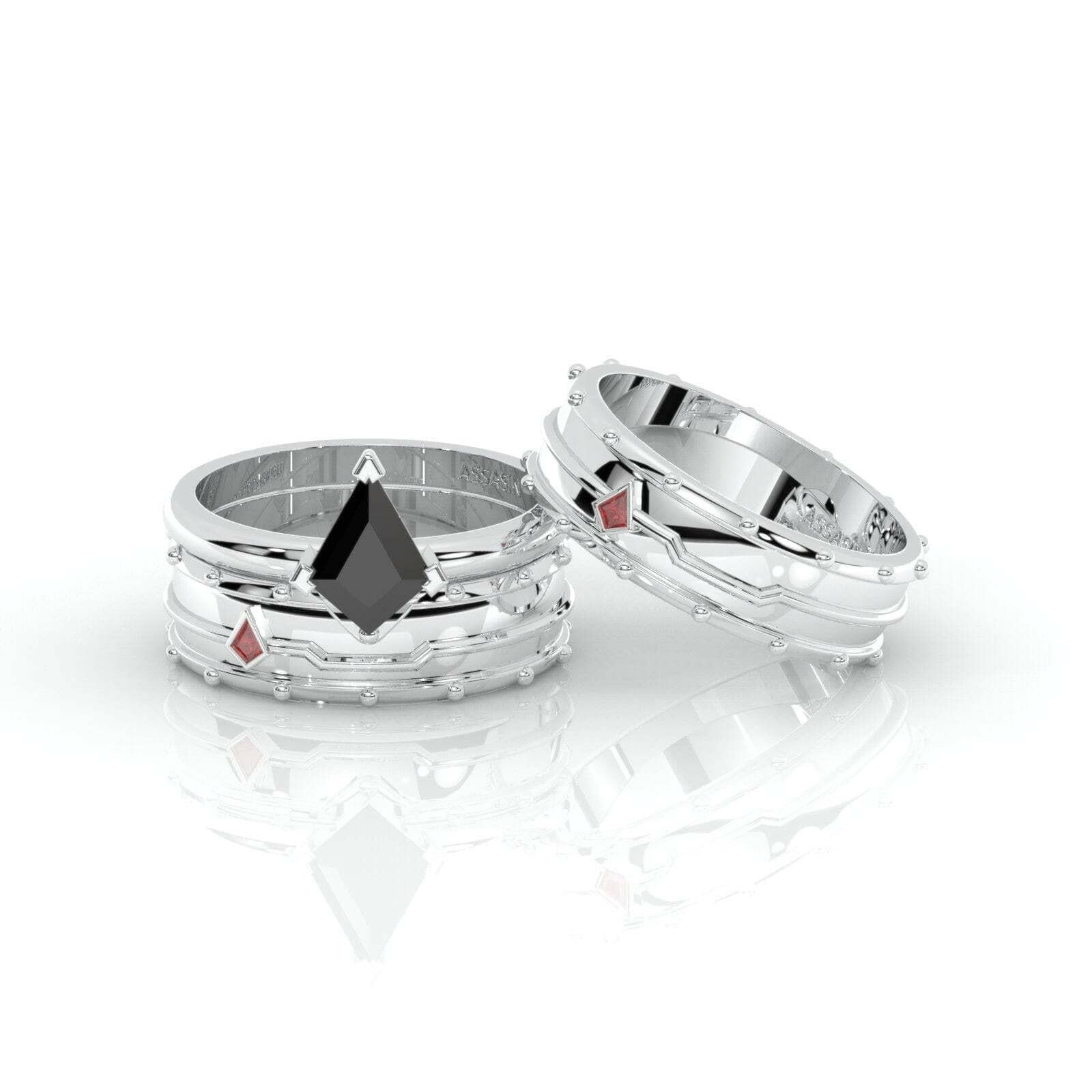 Assasin's Promise Ring (Unisex)- Video Game Inspired Rings in 14k Yellow Gold-Evani Naomi Jewelry