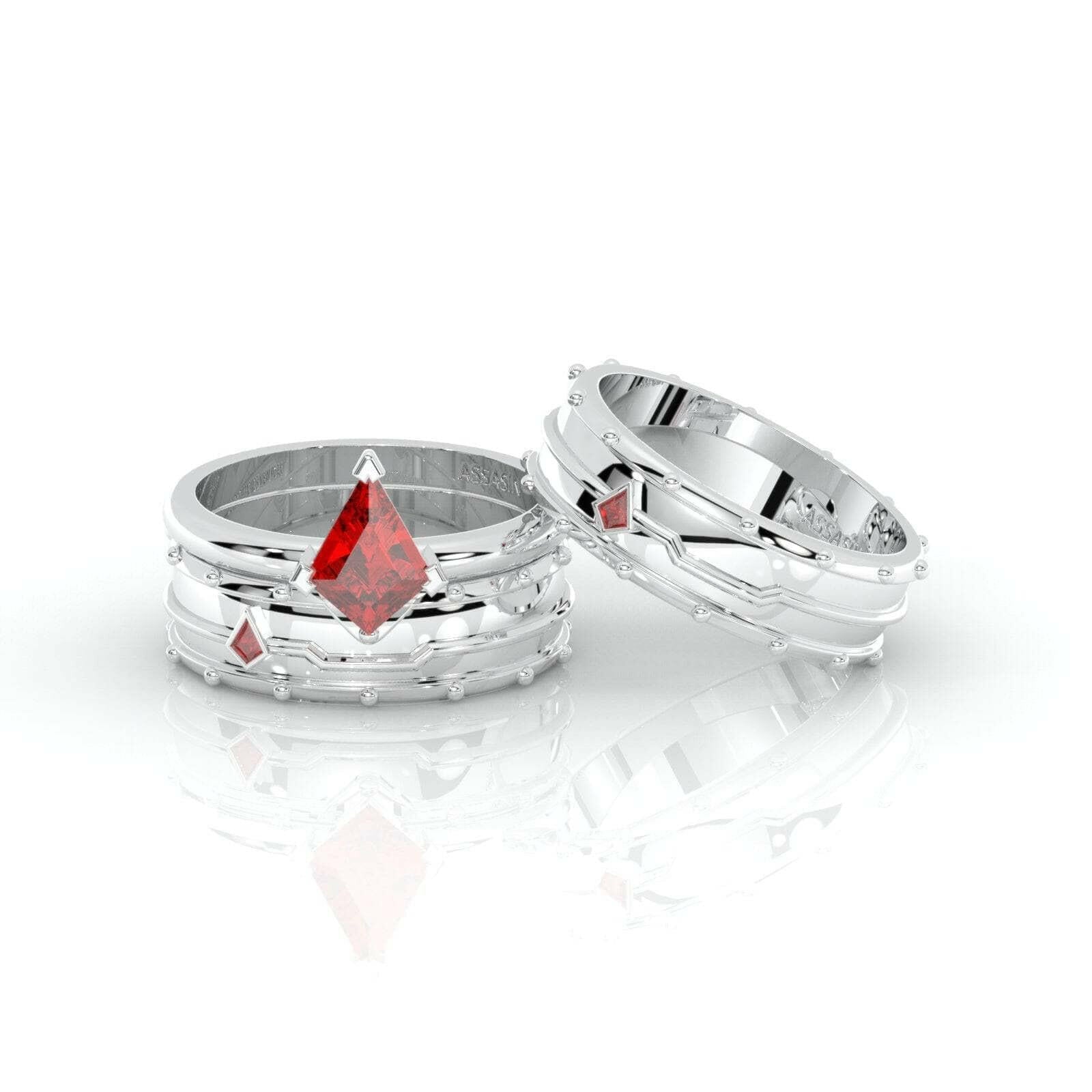 Assasin's Promise Ring (Unisex)- Video Game Inspired Rings in 14k Yellow Gold-Evani Naomi Jewelry