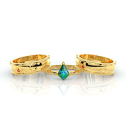 Assasin's Promise Rings (Unisex)- Video Game Inspired Rings in 14k Yellow Gold-Evani Naomi Jewelry