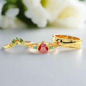 Assassin's Romance Engagement Ring- Video Game Inspired Rings in 14k Yellow Gold-Evani Naomi Jewelry