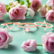 Be Mine Forever Gothic Wedding Rings in 14k Gold Radiant Coffin Cut Diamond-Evani Naomi Jewelry