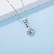 Brilliant 1.0 ct Diamond Solitaire Simple Necklace-Evani Naomi Jewelry