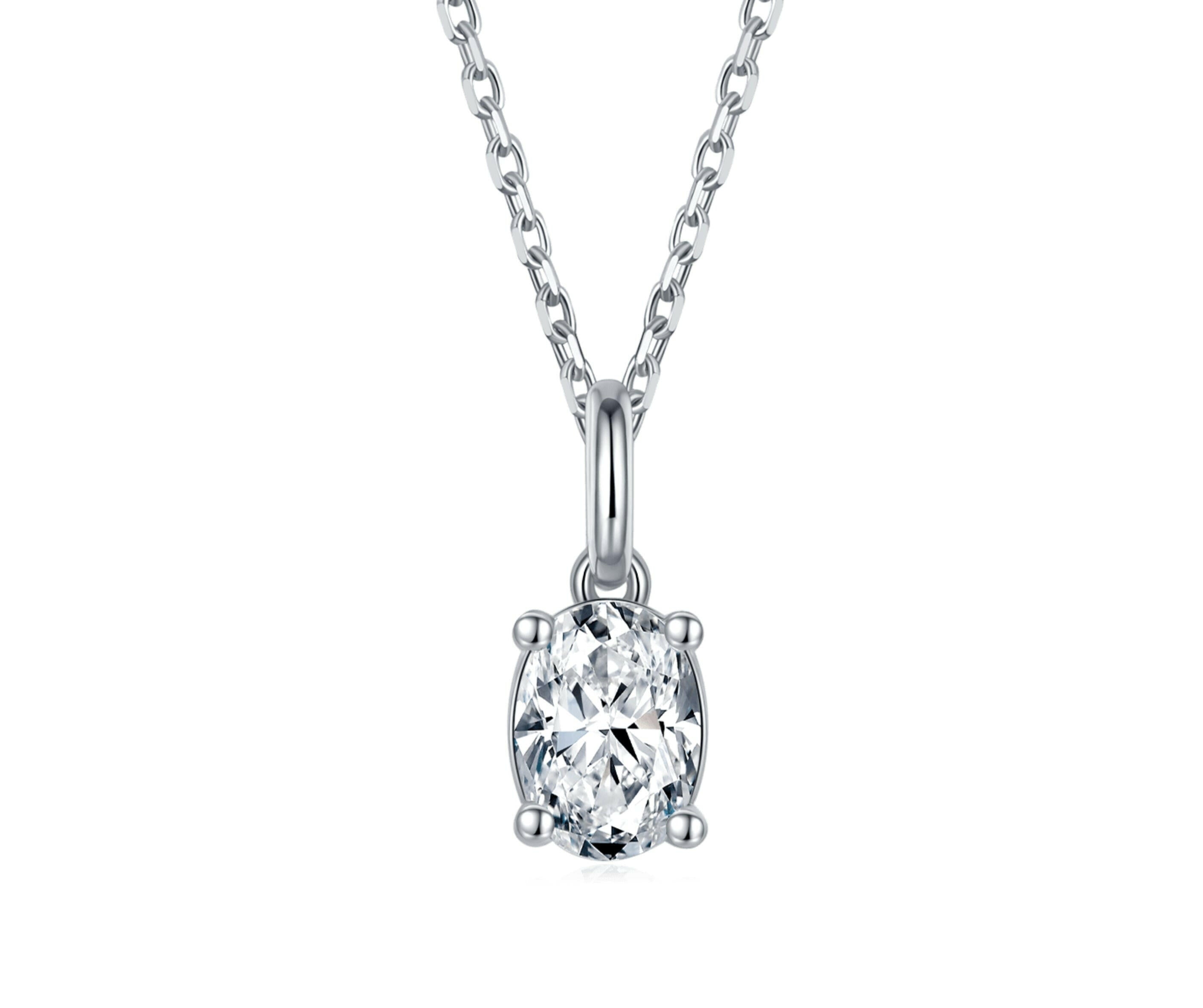 Brilliant 1.0 ct Oval-cut Diamond Jewelry Set-Evani Naomi Jewelry
