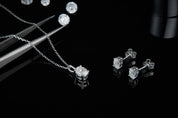 Brilliant 1.0 ct Oval-cut Diamond Jewelry Set-Evani Naomi Jewelry