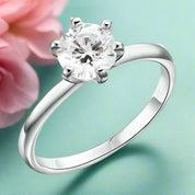 Brilliant 1.00 ct Diamond Engagement Ring-Evani Naomi Jewelry