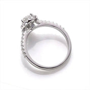Brilliant 1.00 ct Pear-cut Diamond Petite Halo Engagement Ring-Evani Naomi Jewelry